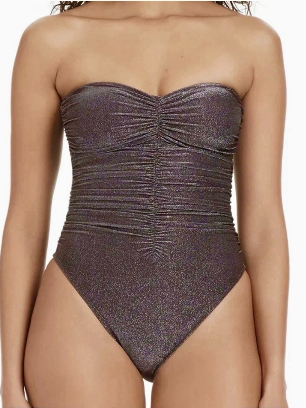 NWT Bar III Adjustable Strap Bandeau Swimsuit Medium